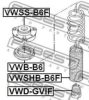 FEBEST VWD-GVIF Shock Absorber